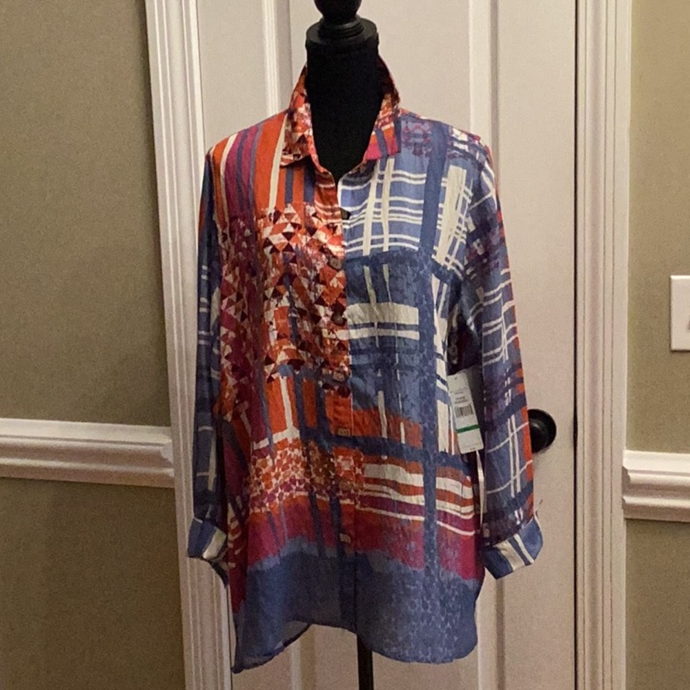 Multiples long-sleeved blouse